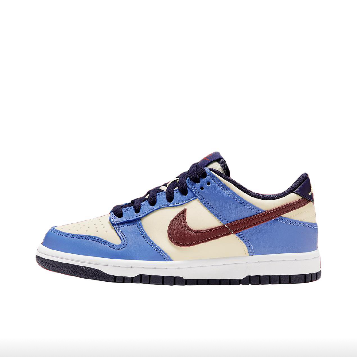 狐狸体育 耐克Nike Dunk Low 蓝米红 舒适休闲低帮板鞋FV8119-161