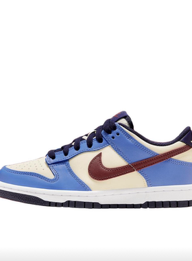 狐狸体育 耐克Nike Dunk Low 蓝米红 舒适休闲低帮板鞋FV8119-161