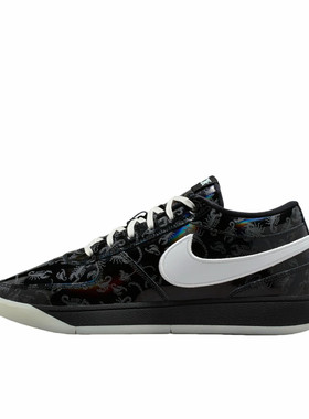 耐克Nike黑色缓震轻便篮球鞋