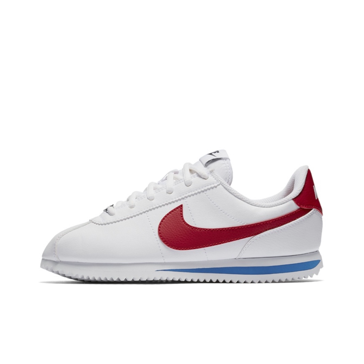耐克Nike白红蓝轻便阿甘鞋