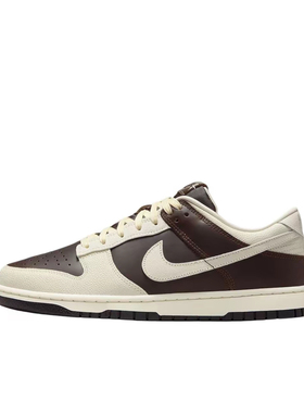 狐狸体育 耐克Nike Dunk 棕白色防滑耐磨复古运动板鞋 IH7333-200