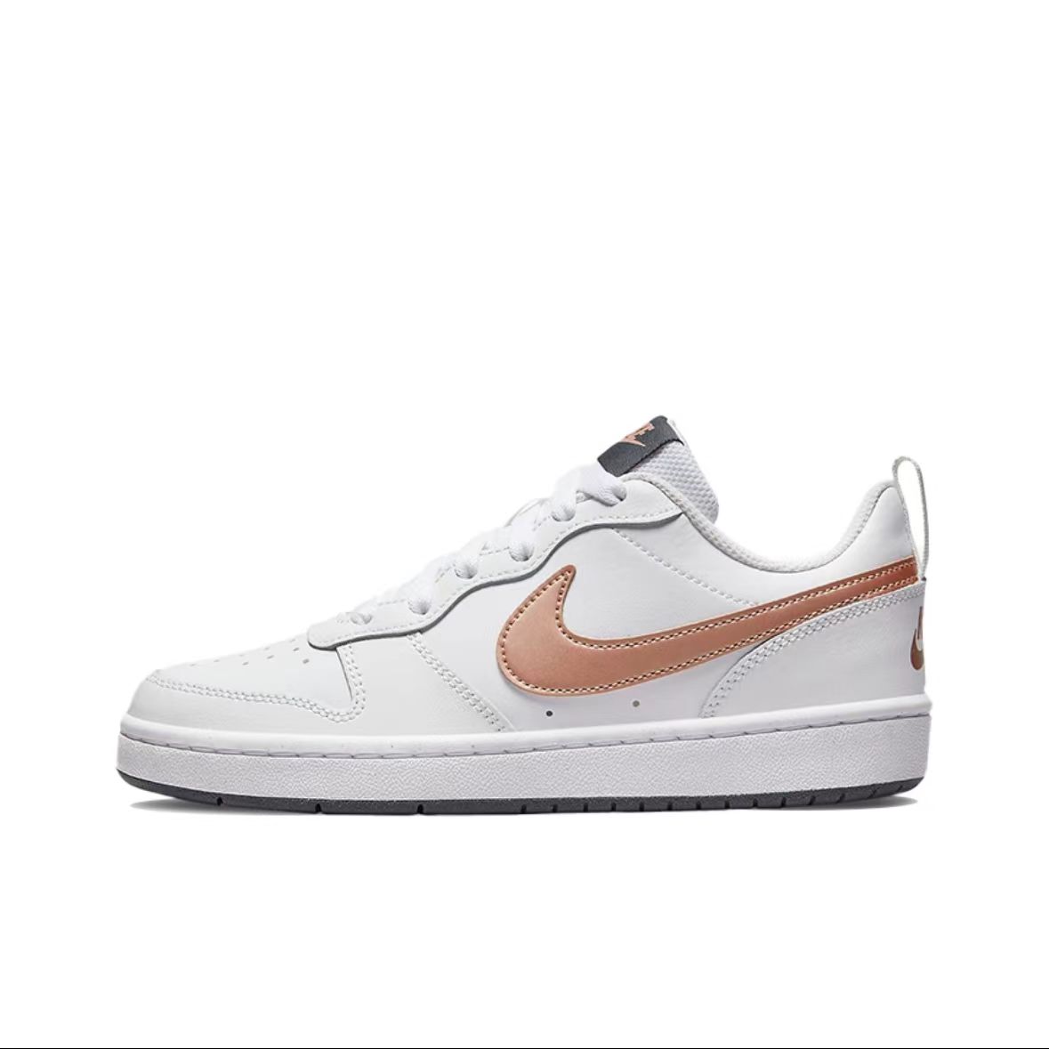 耐克Nike白金色防滑耐磨低帮板鞋