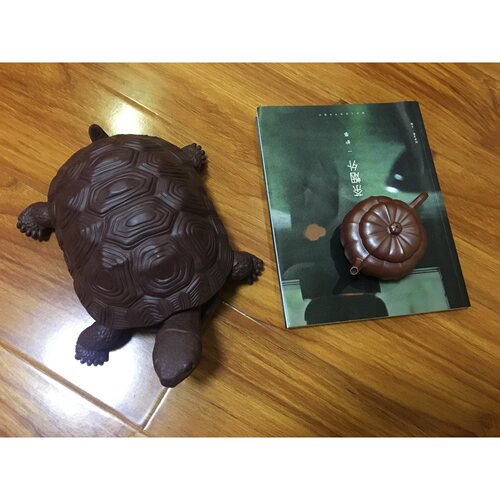 相逢一壶茶 海豹 万寿无疆 大乌龟  海龟 动物超大紫砂雕塑茶宠