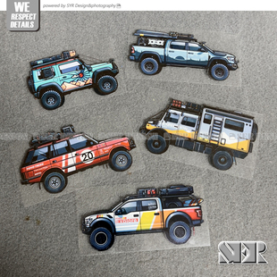 越野 E 族道奇F150猛禽4X4房车防水反光贴车身贴玻璃装饰个性贴