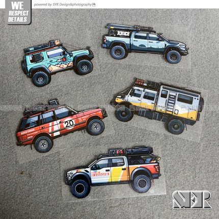 越野 E 族道奇F150猛禽4X4房车防水反光贴车身贴玻璃装饰个性贴