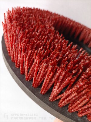 洁霸白云175154钢丝洗地刷17寸磨料丝混合钢丝刷洗地机仿古刷保洁