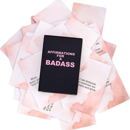 Badass女性励志信念明信片盒装