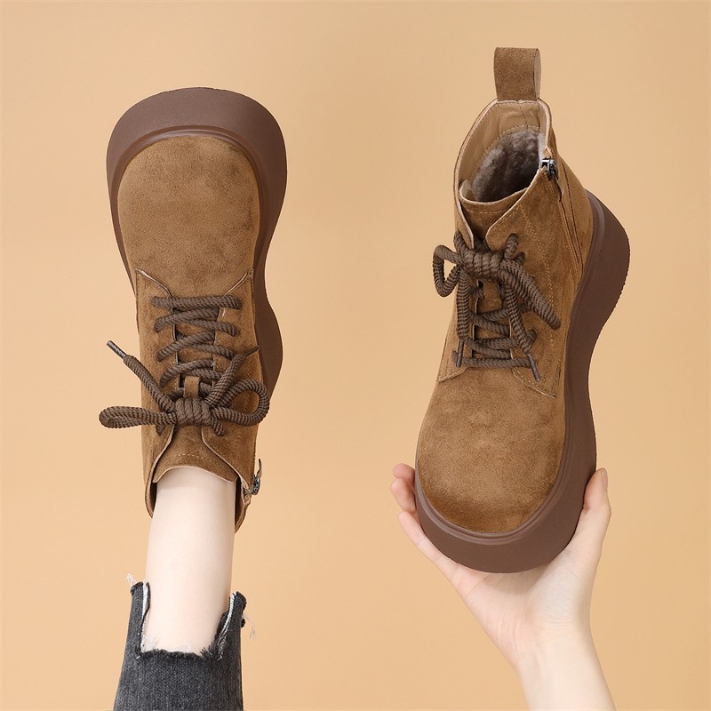 复古增高马丁靴舒适时尚学生