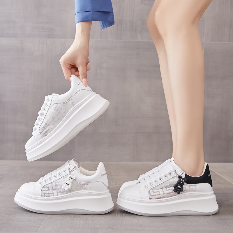 时尚百搭小白鞋女2025新款