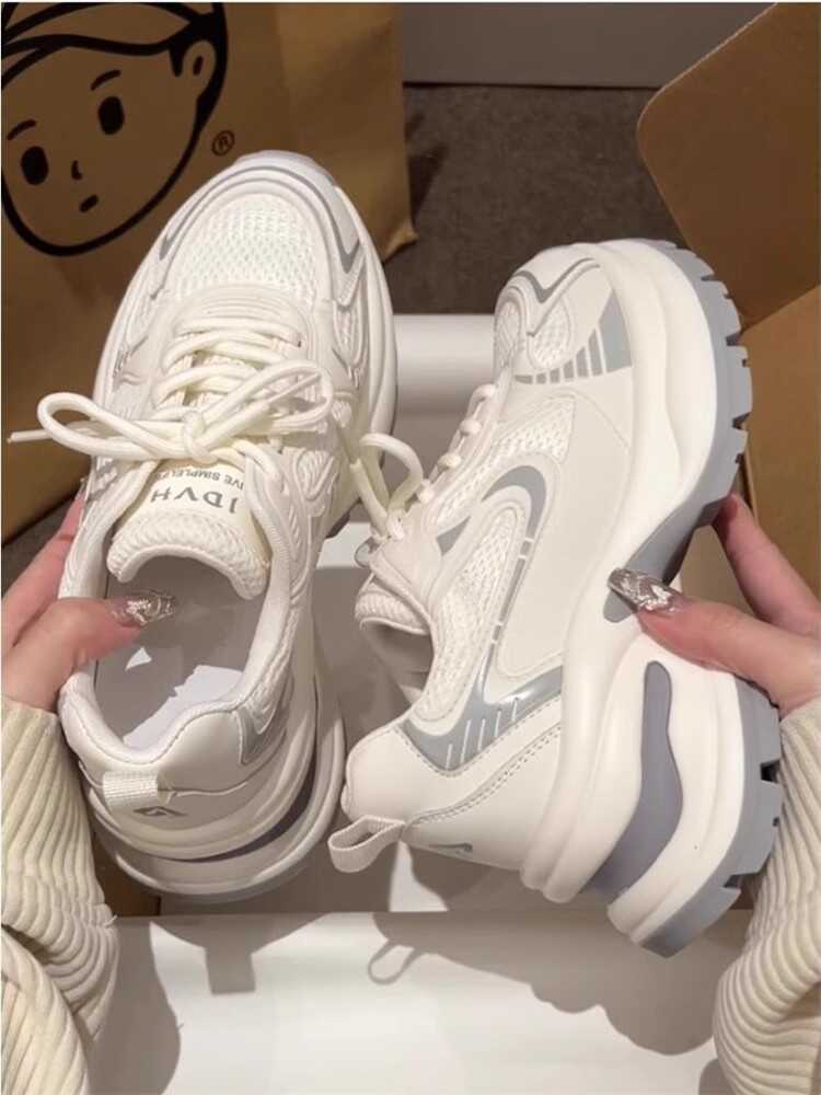 春夏季新款小个子运动女鞋网面