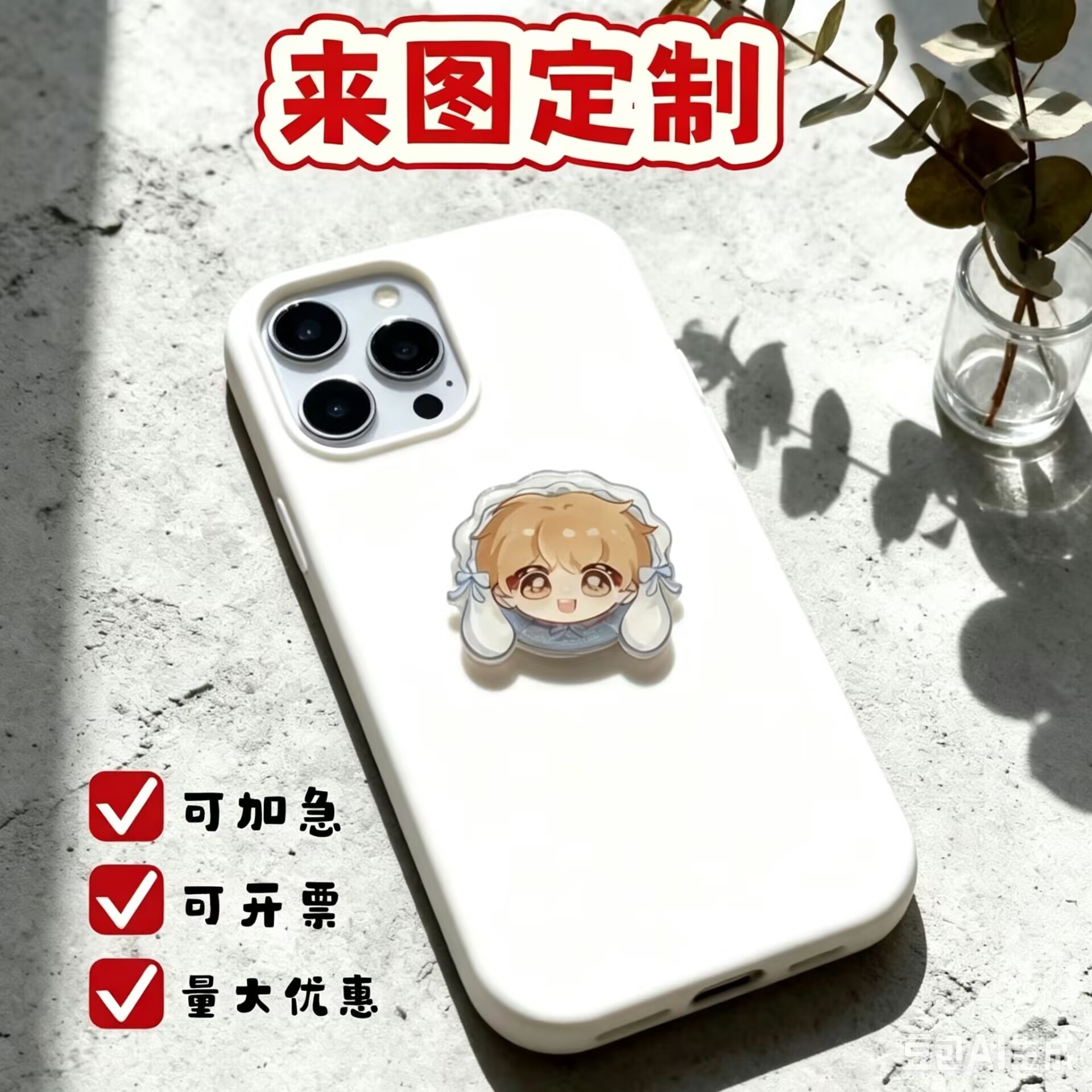 明星应援亚克力手机支架定制