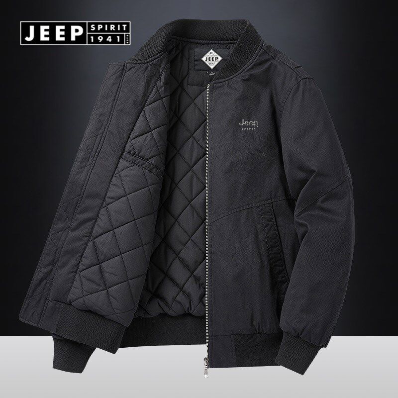 JEEP吉普棉服男款冬季短款夹棉保暖棉衣服美式复古夹克加厚外套男