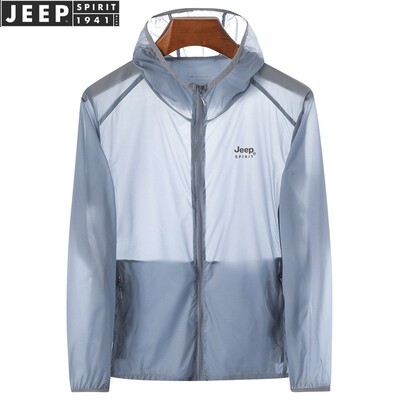 jeep防晒衣男士夏季新款冰丝轻薄