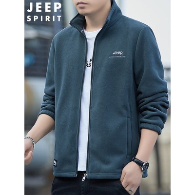 JEEP吉普春秋款抓绒衣卫衣冬装上