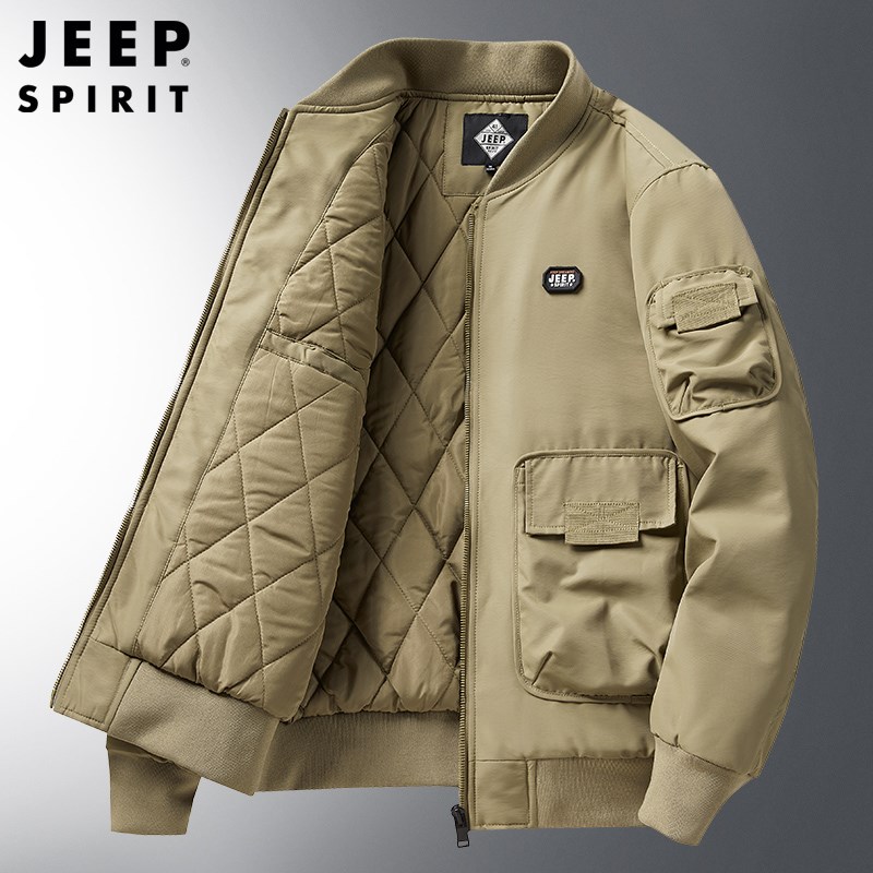 JEEPSPIRIT吉普飞行员夹克棉服