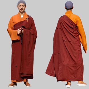 大叶七衣木兰色僧衣受戒缦衣出家师父和尚男女僧服袈裟和尚不易皱
