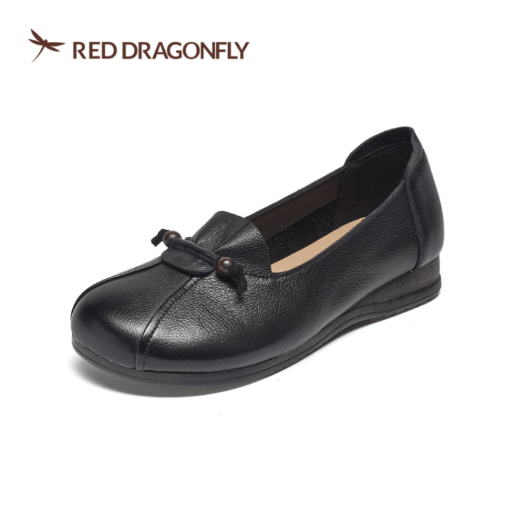 红蜻蜓2026春季新款女鞋MBC78835022真皮平底皮鞋单鞋MBC78835021,女鞋,乐福鞋（豆豆鞋）,淘宝优惠券,粉丝福利购,淘宝优惠卷