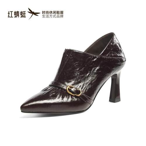 红蜻蜓正品商场同款女单鞋高细跟