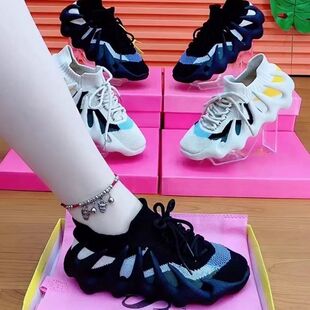 子女布鞋 椰子网红女学生潮流百搭网面袜子鞋 八爪鱼鞋 新款 春夏季 鞋