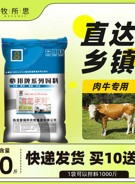 5%肉牛复合预混合饲料微量元素维生素AD3E钙磷速补铁铜锌锰育肥长