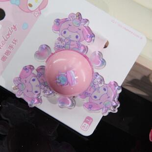 三丽鸥正版授权旋转发光啪啪圈儿童手环美乐蒂玉桂狗库洛米拍拍圈