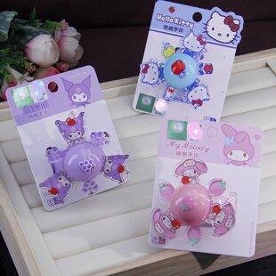 三丽鸥KT猫美乐蒂库洛米儿童啪啪圈旋转发光男女孩手环拍拍圈卡通