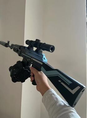 陆骏AK电动连发带大容量弹夹手自一体AK47软弹男孩水晶儿童玩具枪