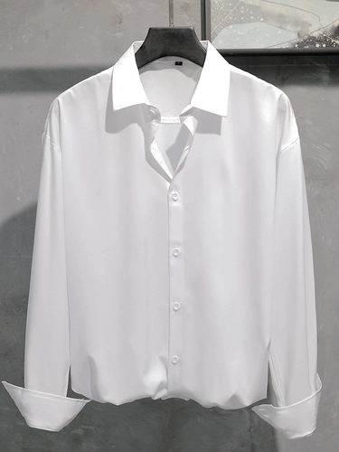 Летний белый цветной лонгслив, осенняя рубашка для отдыха, осенний, изысканный стиль, оверсайз