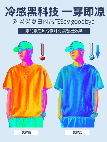 Мужская шелковая летняя тонкая дышащая быстросохнущая футболка, короткий рукав