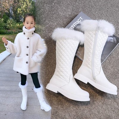 女童高筒靴子儿童雪地靴