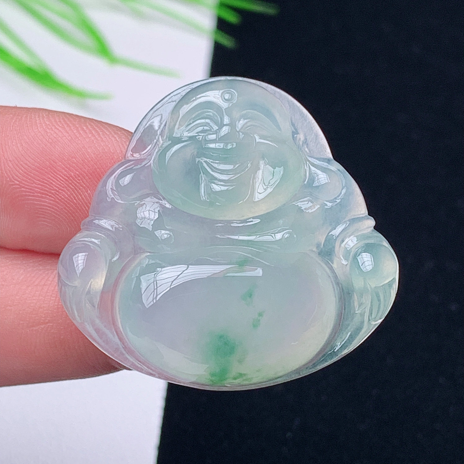 缅甸翡翠天然A货弥勒佛冰种佛公