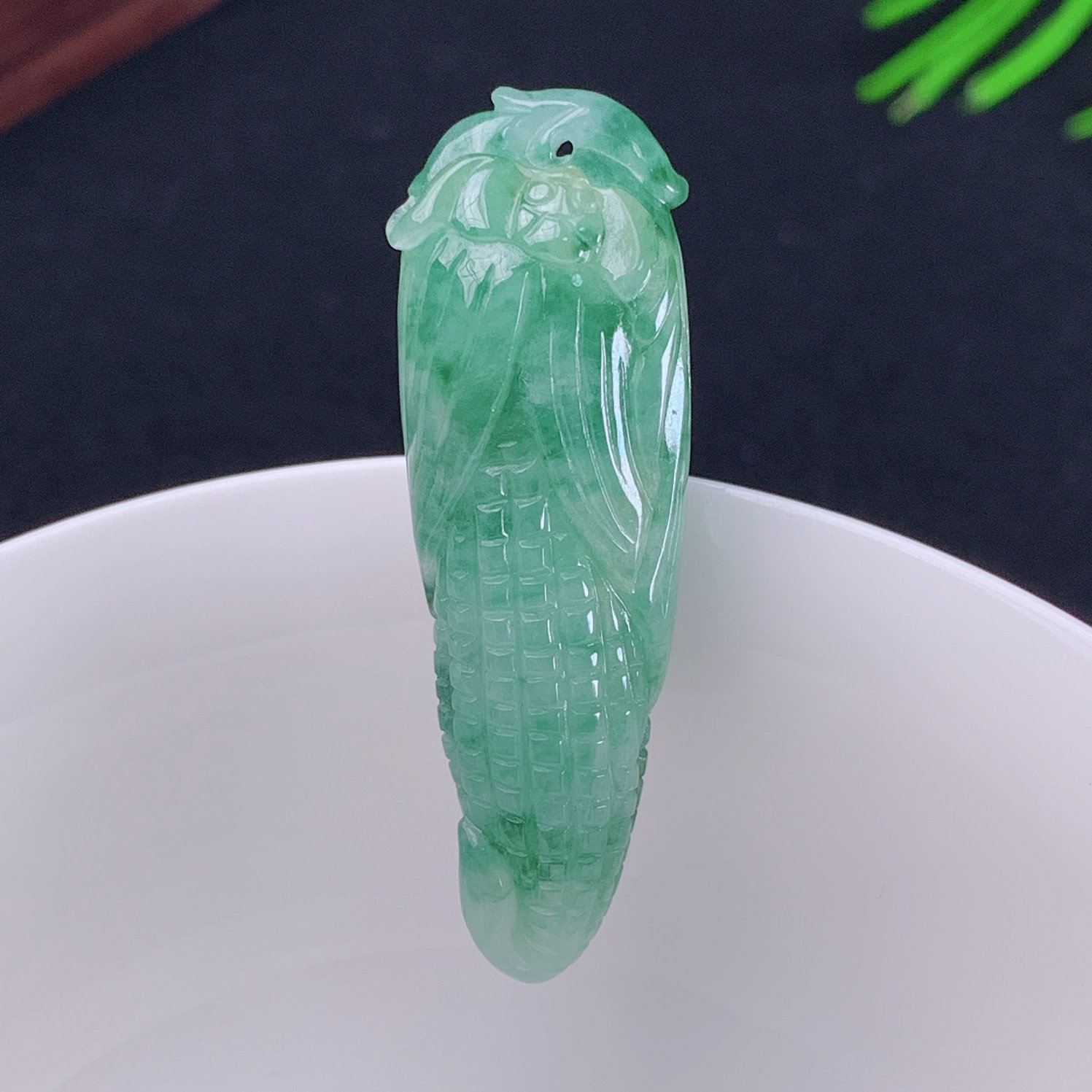 天然翡翠福瓜玉石多子多福玉米