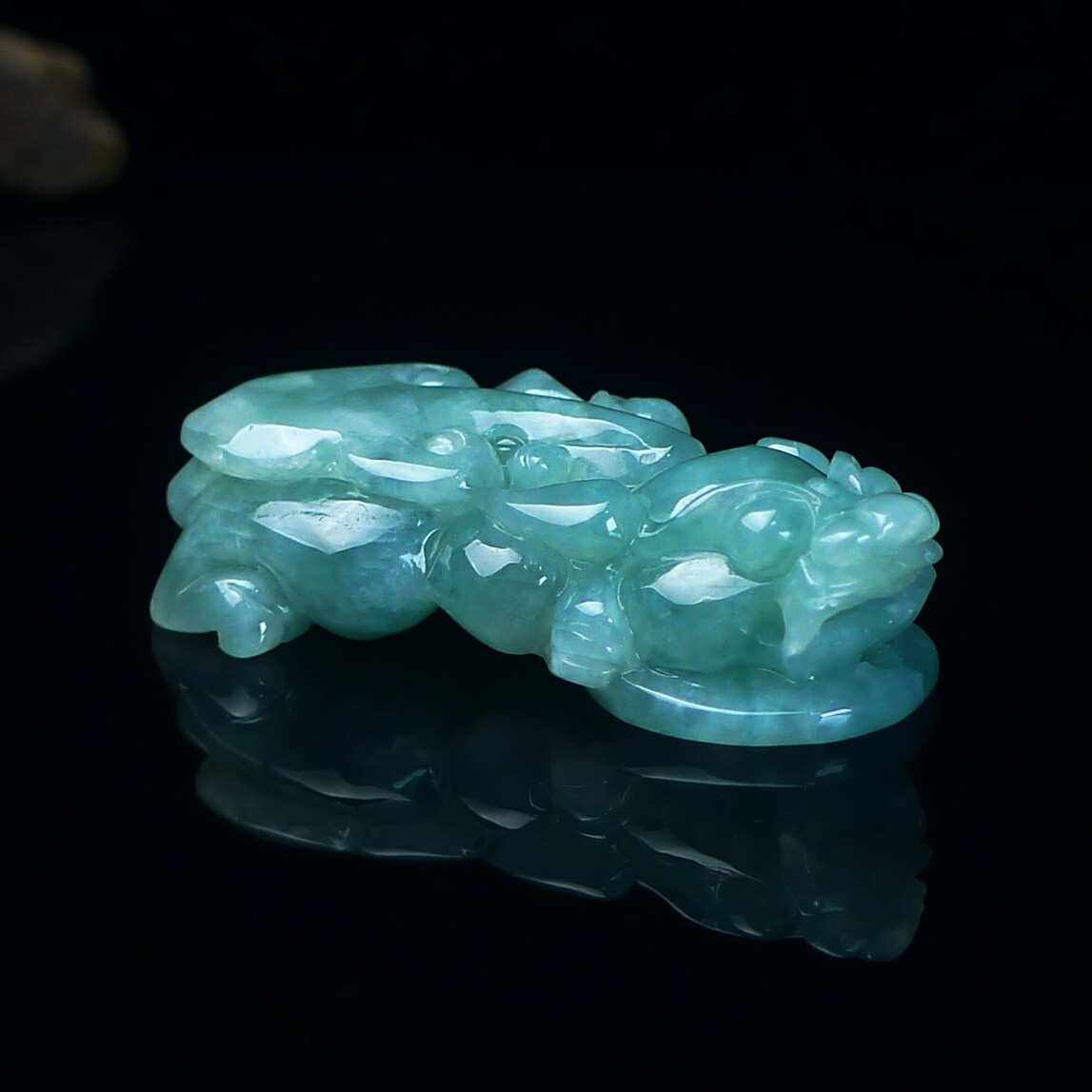 A货翡翠玉石貔貅缅甸翡翠吊坠