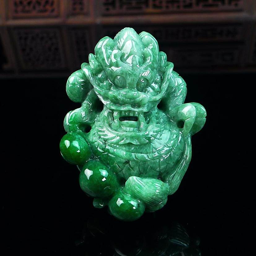A货龙牌天然玉石天然翡翠玉石