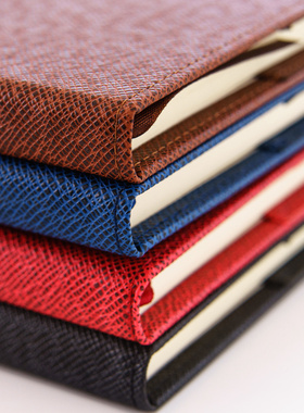 front前通b5笔记本文具本子加厚大号学生商务笔记本子记事本简约线装订黑红色办公用会议记录本大学生手账本