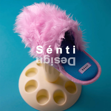 Sénti《PuPu Slipper》噗噗长毛室内静音防滑拖鞋毛毛鞋居家