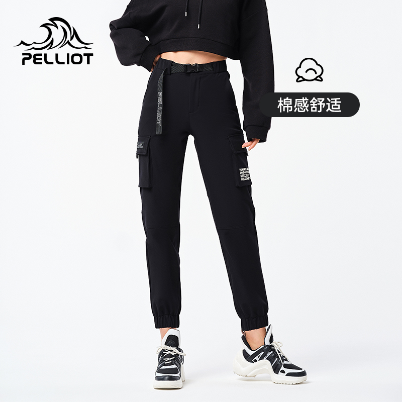 伯希和户外软壳裤女士秋冬