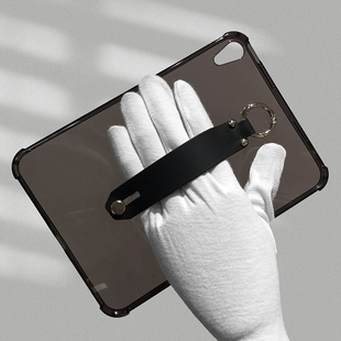 适用iPad11透黑气囊保护套 iPadmini5气囊腕带软黑壳10.2寸软胶壳