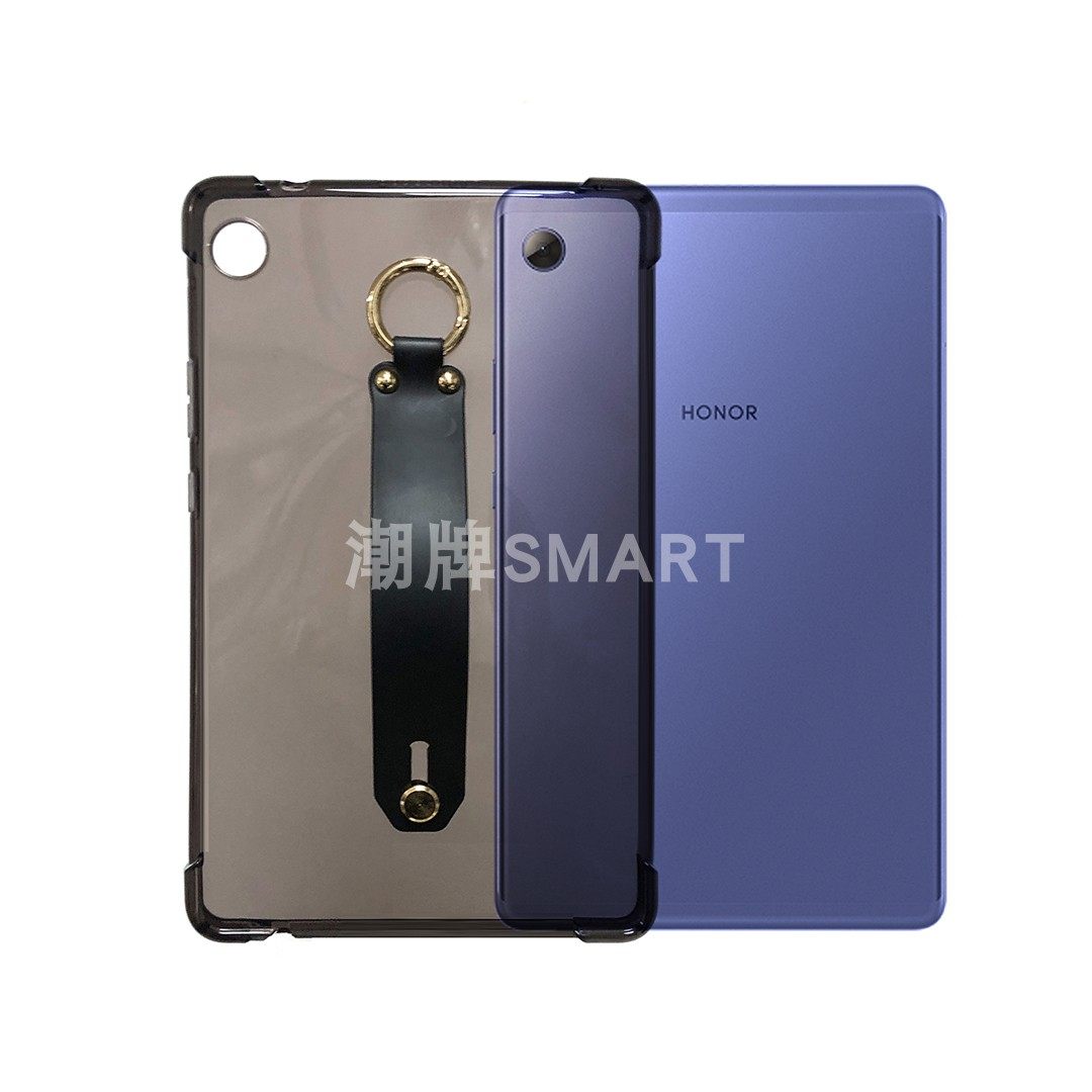 适用华为平板C3 8.0英寸保护套 T8气囊防摔透黑壳 荣耀x7手腕简约