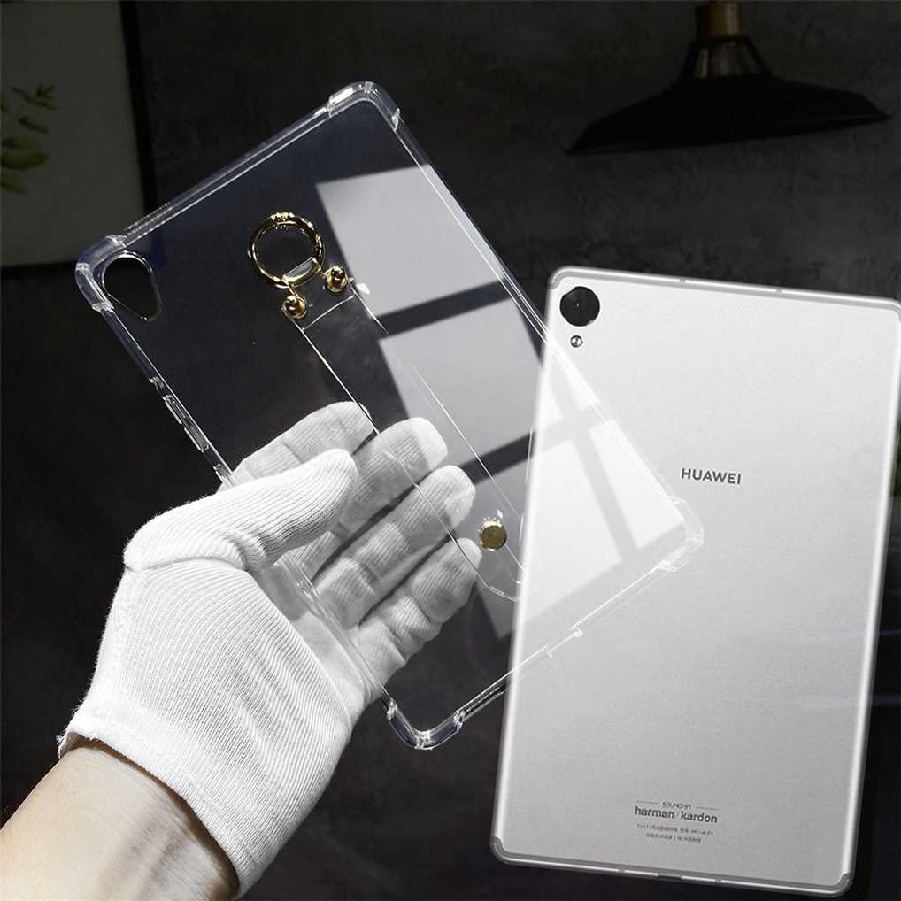适用华为M6平板保护套MatePad10.8透明防摔壳M6 8.4手腕软平板套