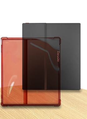 适用掌阅Ocean4Plus保护套透红色 掌阅Ocean4p 8.0软胶壳女款红 Color个性轻薄壳Ocean3简约防摔壳女生透红色