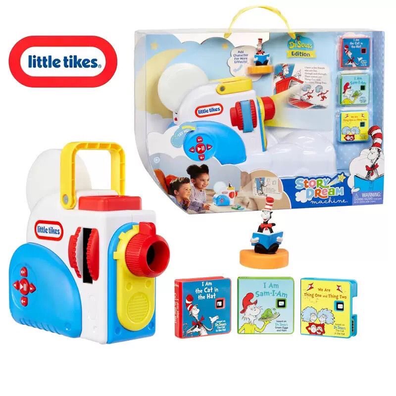 正品现货Little Tikes儿童便携式音频播放器英文故事机投影仪玩具