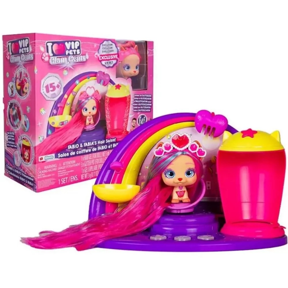 正品女孩惊喜盲盒玩具 VIP Pets 我爱贵宾犬宠物美发场景套装礼盒