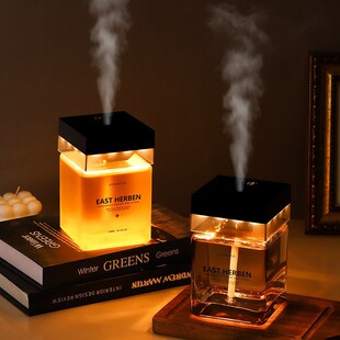 2026新款 500ml自动喷雾氛围灯香薰家用室内精油小夜灯摆件香氛