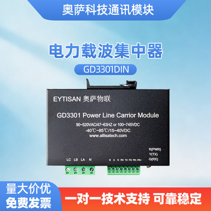 电力载波模块 电力载波集中器 工业窄带G3方案 OFDM 交直流通用