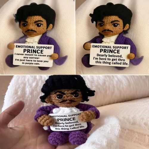 爆款Prince Crocheted Emotional Support Dolls情感玩偶潮玩