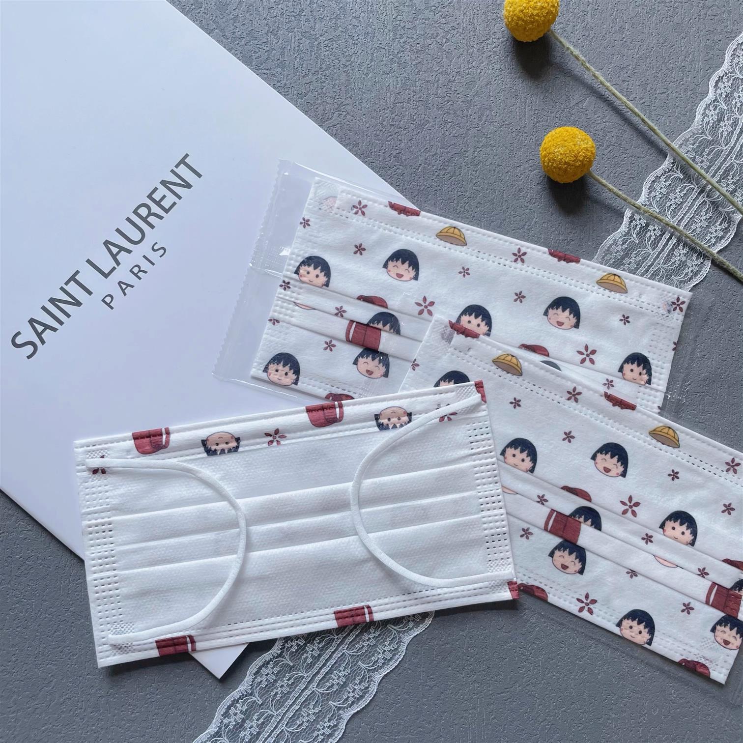 新款樱桃小丸子可爱印花学