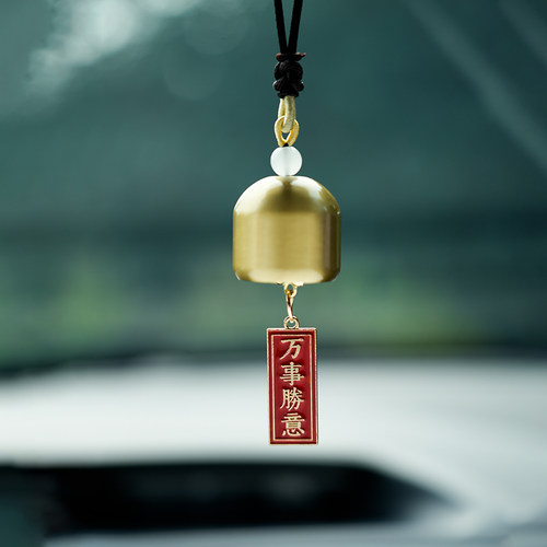 可爱许愿牌风铃祝福纯铜铃铛