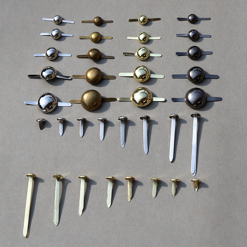 彩色两脚钉 儿童手工羊角钉二脚钉分叉双脚钉创意diy装饰材料配件