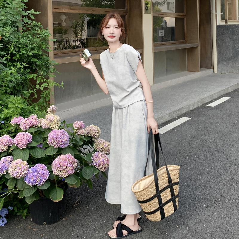 夏新款时尚气质学院风韩版百搭套装女休闲套装269-9159-P145-K218，女装套装/套裙，浙宝269